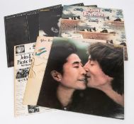 8x John Lennon, Yoko Ono and Julian Lennon LP record albums. Including; Imagine LP record album;