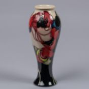 A Moorcroft pottery vase. Poppies by Emma Bossons for RHS Tatton Park 2009. Marks to base, teapot