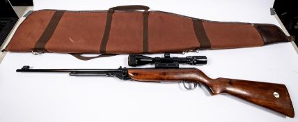 A .22" late model Webley Mark III under lever air rifle, number A9171, fitted with Nikko Stirling
