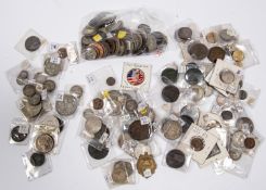 Approx 160 coins, mostly British, including £5 EIIR crown type (2) 2001 and 2002 GVF & VF; crown
