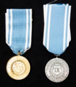 WWI Bavarian 9 year Long Service medal, GC; and similar 12 year medal. VGC (2) £50-60
