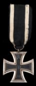A German 1914 Iron Cross 2nd Class, with ribbon. GC a good example. £40-60
