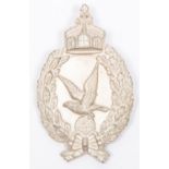 A good copy of a WWI German Aerial Gunner's badge, of die struck construction with frosted