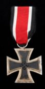 A 1939 Iron Cross 2nd class, the suspension ring marked "11/?", with ribbon, GC (minor rust