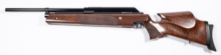 A .177" Whiscombe JW60FB underlever air rifle, number 0023, with telescopic sight grooves and fine