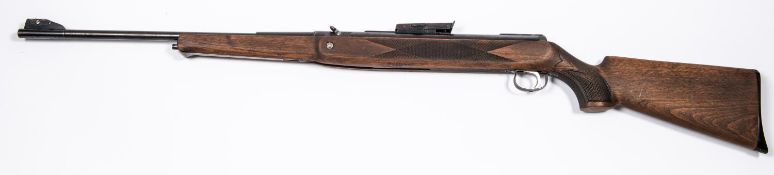A .22" Original Mod 50 underlever air rifle, the air chamber with two serrated sight ramps, with