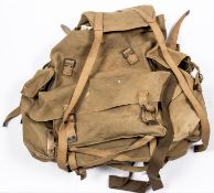 A good WWII Mountain Troops Bergen rucksack, dated 1941, complete with all straps etc. GC £40-50