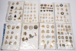 45 anodised cap badges, including many Corps and Departments and a few Infantry; over 60 anodised