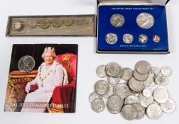 Elizabeth II 2012 Diamond Jubilee annual coin set: £5 (crown size) to 1p (8 coins), Unc in Royal