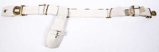 A Victorian 1888 pattern OR's waistbelt, with bayonet frog, variously marked also a spare cleat,