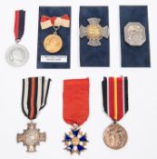 Five German Veterans and Association etc medals: aluminium Wurttemberg Franco-Prussian War