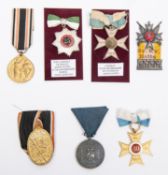 Seven Imperial German Veterans' medals: 25 year Veterans' Association Cross; similar unofficial 25