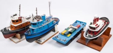 3 radio controlled tugs. 'May 1', 'May 2' and 'May 3' all with Rainham to stern. kit built examples,