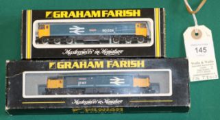 2 N Gauge Graham Farish Locomotives. A BR Class 37 'Highland Region', RN 37417. Plus a BR Class