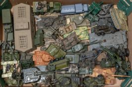 Quantity of various makes of military related vehicles, To include. Solido, Corgi, Dinky, Lone Star,