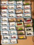 37 1:76 Oxford cars and vans etc. Including a Ford Cortina MkIII, Ford Cortina MkII, Vauxhall