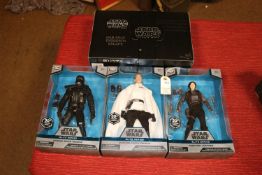 Star Wars Elite series large size figures from the Disney store. Sergeant Jyn Erso, Director Orson