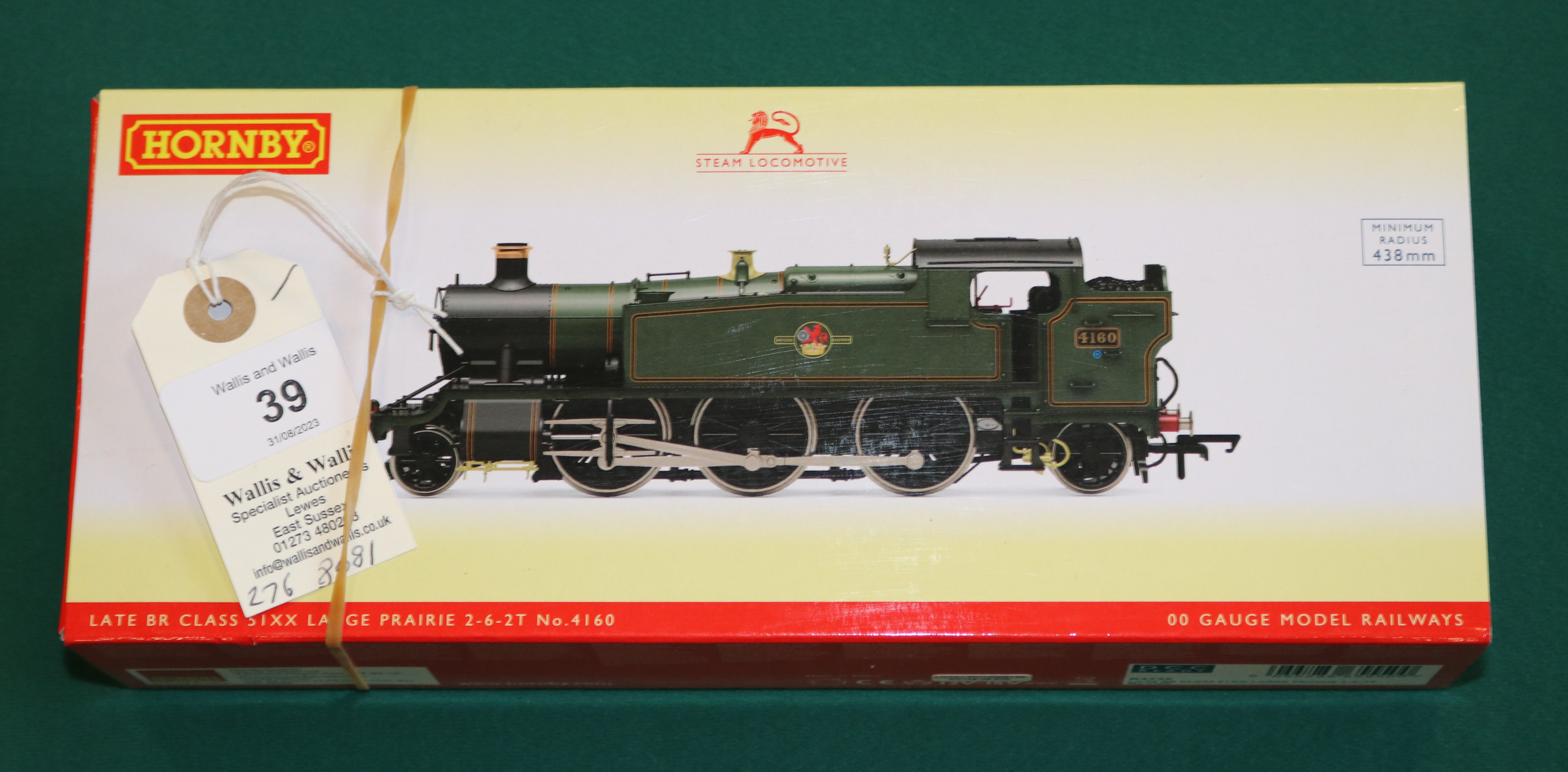 Hornby Hobbies BR (Late) Class 51XX large prairie 2-6-2 tank locomotive, RN 4160 (R.3725). Boxed,