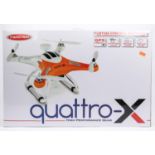 A Twister Quattro-X High Performance Quad Drone. A modern 4-prop drone with 'Custom Control