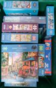 14 new Gibsons Puzzles. Titles are- Shetland Pony Club. Sunset Over Paris. Gardener's Delight. Abbey