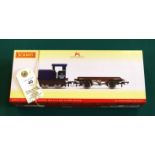 Hornby Hobbies Express Dairy Ruston & Hornsby 48DS 0-4-0 diesel and flatbed wagon. (R.3943).