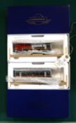 An HO Gauge Athearn Genesis (G22605) Santa Fe Railroad Passenger F7A/F7B set comprising 2x powered