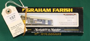 Graham Farish N Gauge by Bachmann Diesel Locomotive. A DRS Minimodal Class 33 RN 33025. A Limited