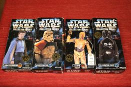 Star Wars large size action figures to include, Han Solo in window box, Admiral Ackbar, Tie