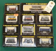Graham Farish N Gauge Locomotive and 10 wagons. A Railfreight Distribution Class 08 Diesel Shunter ,