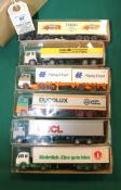 12 Wiking HO 1:87 Articulated Trucks. Makes including Mercedes Benz, Scania and Hanomag Henschel.