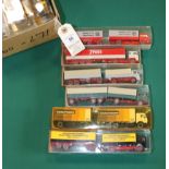 12 Wiking HO 1:87 Articulated/rigids Trucks with drawbar trailers. Makes including Mercedes Benz,