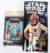 Star Wars collectors series large size action figure. Admiral Ackbar, signed in black felt pen by