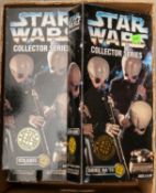 Star Wars collectors series, large size action figures. Set of 6 Cantina Band members, Tech, Tedn,