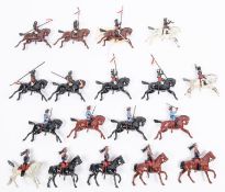 Britains group of Hollow cast Lead soldiers, To include 4 3rd Madras light Calvalry, Mounted, 9