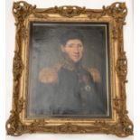 A 19th century oil on canvas portrait of a French officer, stated by vendor to be General Nicholas