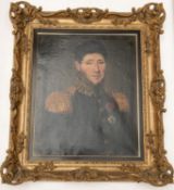 A 19th century oil on canvas portrait of a French officer, stated by vendor to be General Nicholas