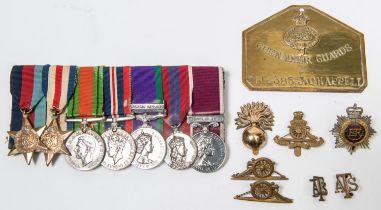 Seven: 1939-45 star, F&G star, Defence, War medal (all un-named as issued), GSM 1962 1 clasp