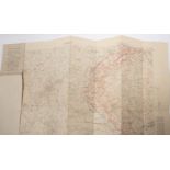 A WWI trench map Richebourg, 1-10000, dated 8.8.16; 6 WWI dated maps of the front line: Belgium,