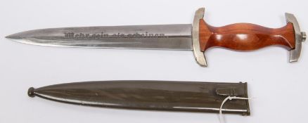 A Third Reich NPEA student's dagger, the blade with "Burgsmuller, Charlottenburg 5" address, the