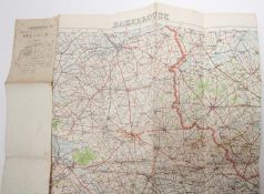 A WWI trench map "France 1-20000", 7 other WWI front line maps. GC £50-60