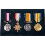 Four: Military Medal, George V first type, 1914-15 star, BWM, Victory (M2-052488 Pte S H Stuart