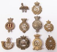 Nine restrike pre 1881 glengarry badges, and another. GC (10) £60-80