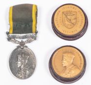 Efficiency Medal, George V issue, with scroll suspender FALKLAND ISLANDS (32 Pte A.V. Summers),