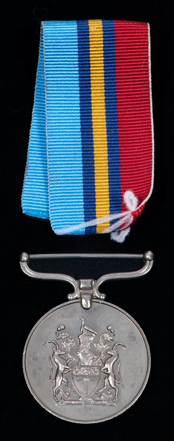 Rhodesian Service Medal issued for anti terrorist work: (PR86889 Rfn M.J. Long) EF with citation - Image 2 of 2