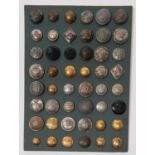 48 Scottish buttons, mostly Militia and Local Militia, including early gilt open back (W.R.C.M,