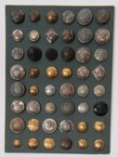 48 Scottish buttons, mostly Militia and Local Militia, including early gilt open back (W.R.C.M,