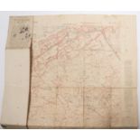 A WWI trench map of Wytschaete, 1-10000 dated 1.4.17; another of Belgium, 1-20000, dated 18.7.17;