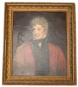 An impressive oil on canvas portrait of an unidentified British late 18th/early 19th century General