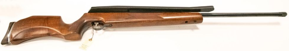 A good .22" Air Logic "Genesis" side lever single stroke pneumatic air rifle, number 071, no fixed