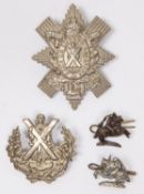 The upper part of a pre 1881 glengarry badge of the 79th (Cameron Highlanders) Regt (KK 547
